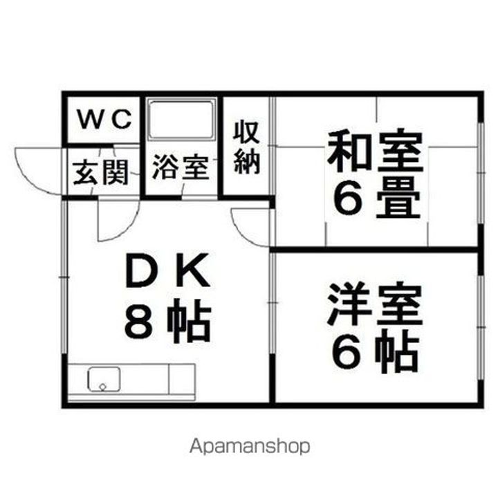 蘭ハイツ107の間取り