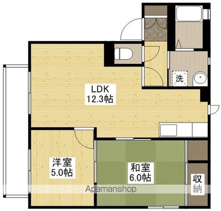 シャーメゾン深山の間取り