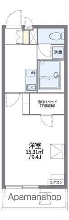 レオパレス蔵308の間取り