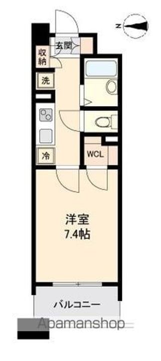 宮城県仙台市若林区清水小路の賃貸マンションの間取り