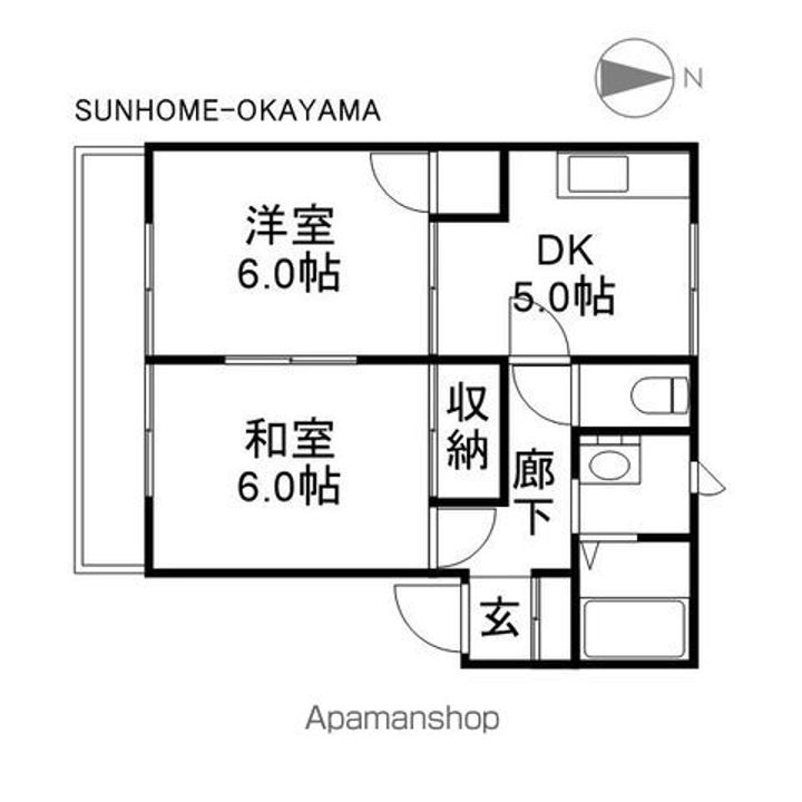 マーブルアーチ201の間取り