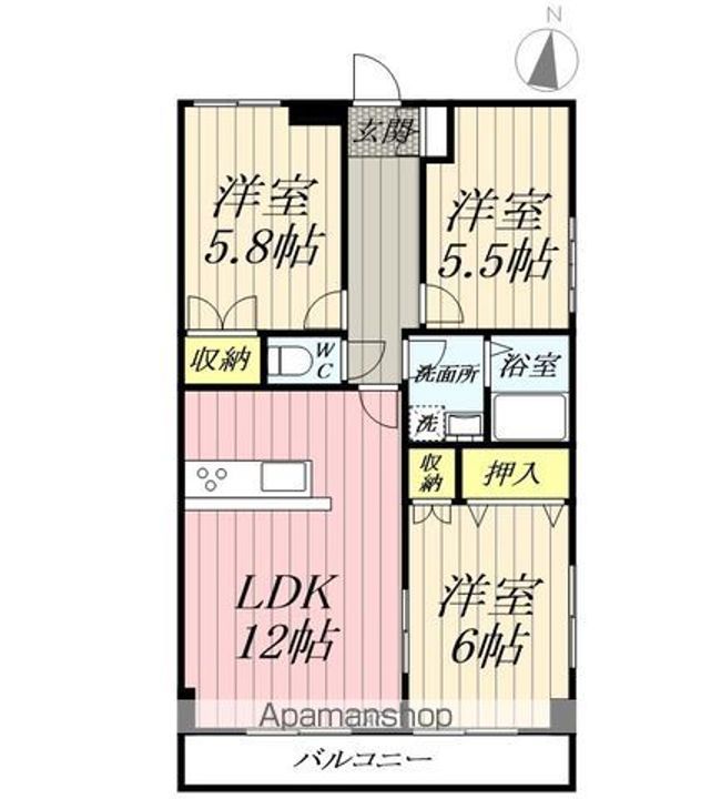 グランドマンション浅井Ⅰ101の間取り