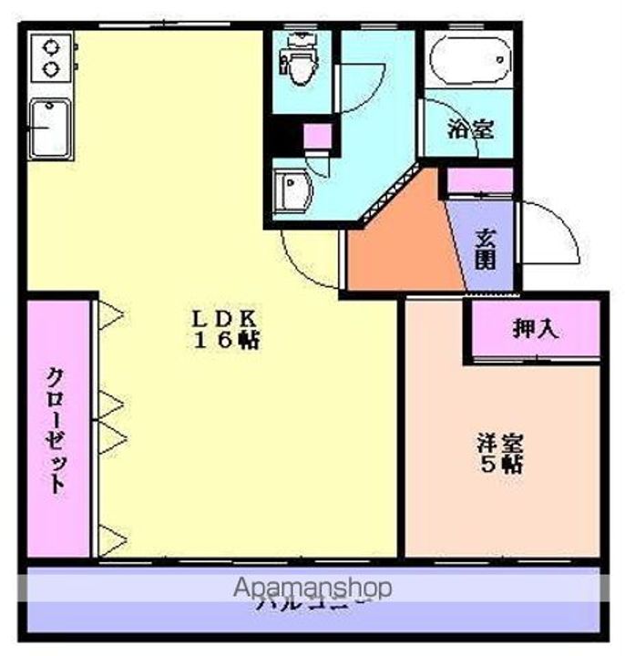 ヴィラ関が丘104の間取り