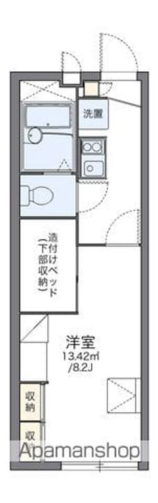 埼玉県蓮田市緑町3丁目の賃貸アパートの間取り