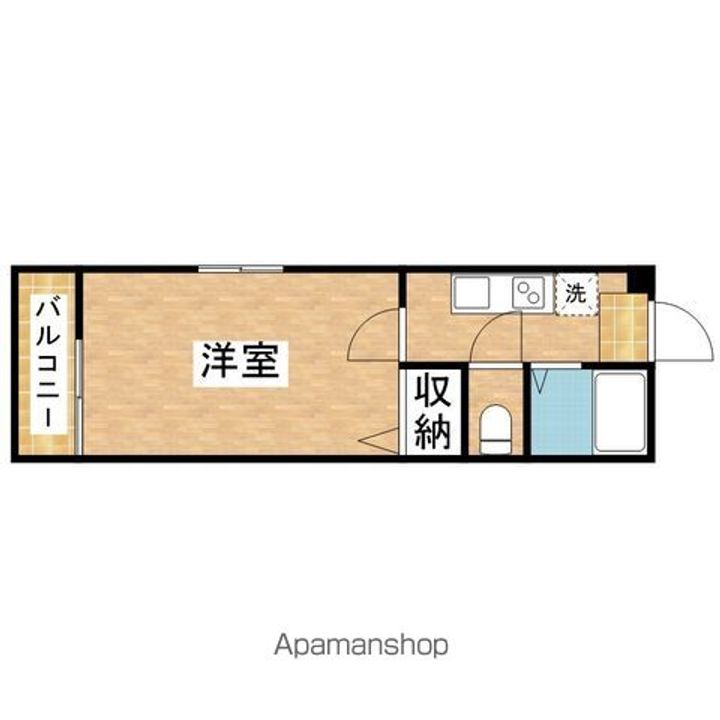 アンプルール リーブル Kの間取り