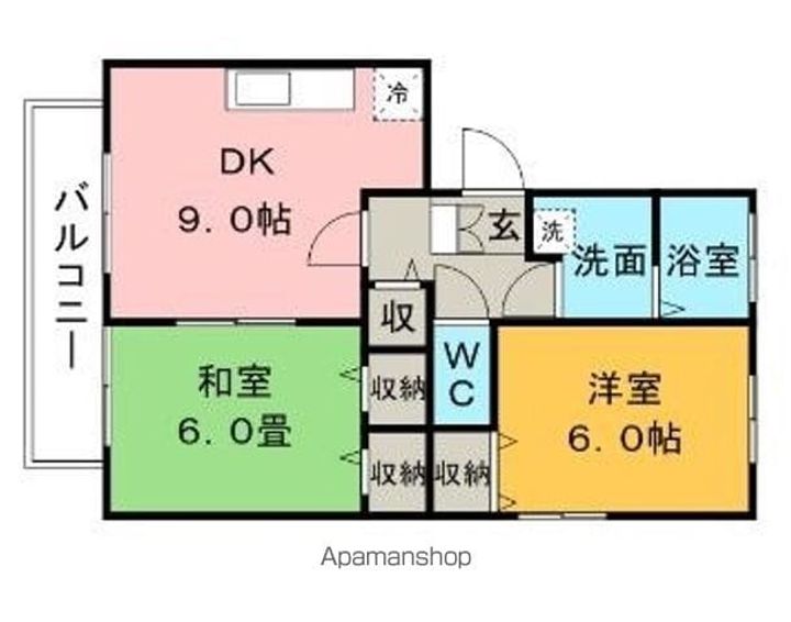 ハイカムール山本303の間取り