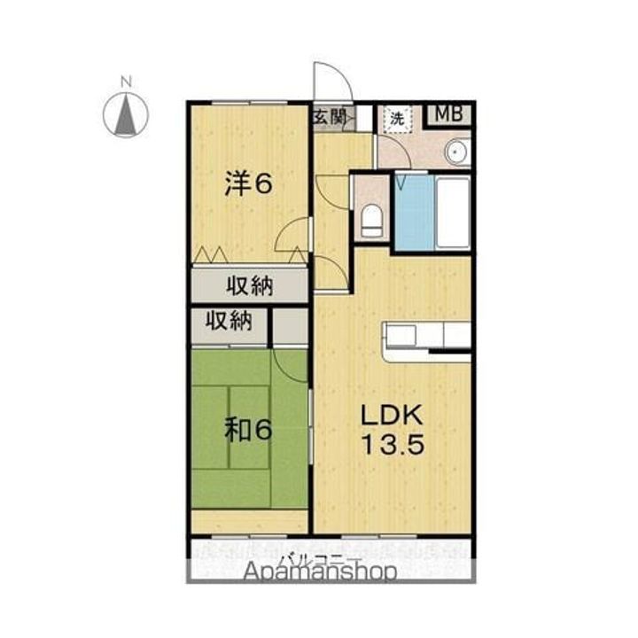 アバンタージュⅡ303の間取り