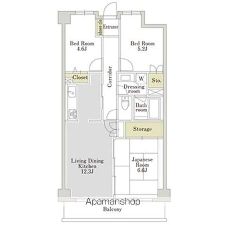 アーバンパーク三ツ池公園Eの間取り