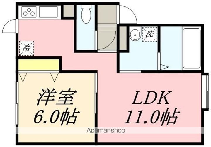 レモンハイツ山の手204の間取り