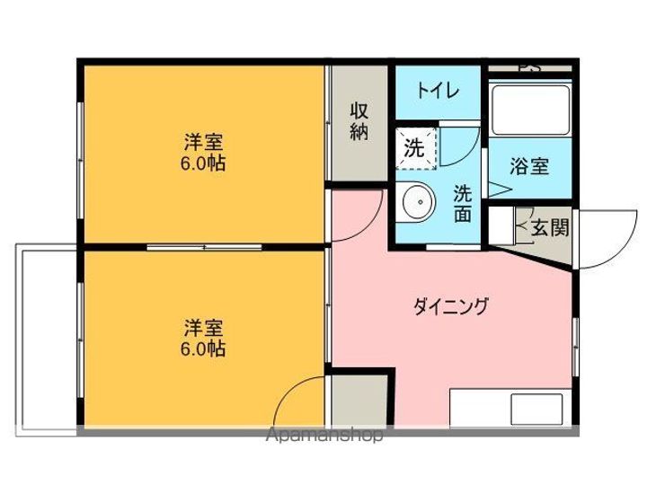 サニーヒルB102の間取り