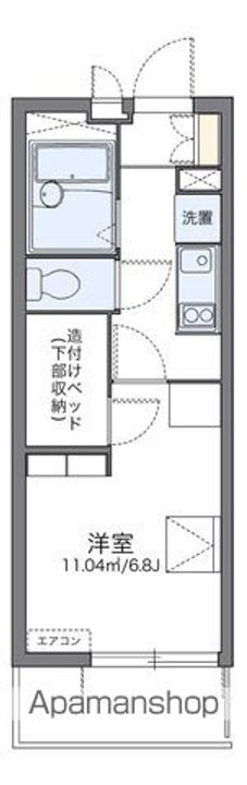 レオパレス八筋町202の間取り