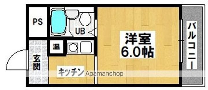ヒルズ大野芝405の間取り