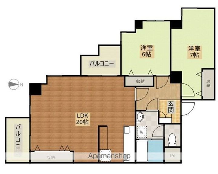 神奈川県川崎市宮前区犬蔵1丁目の賃貸マンションの間取り