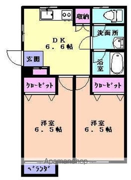 サンティーナ102の間取り