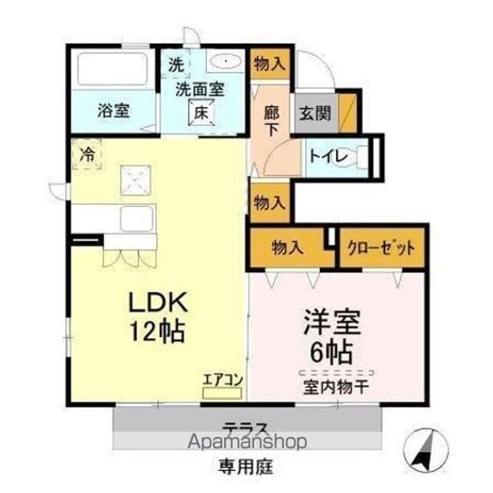 サニーモール 参番館103の間取り