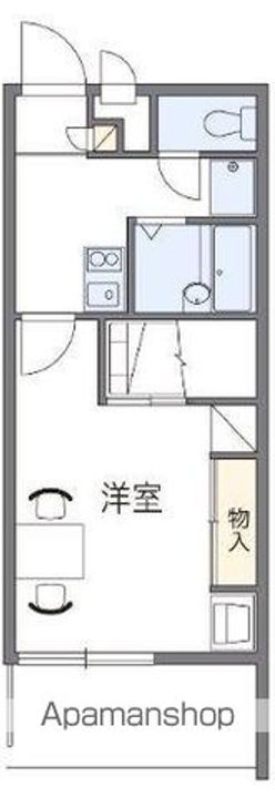 香川県高松市西ハゼ町の賃貸マンションの間取り