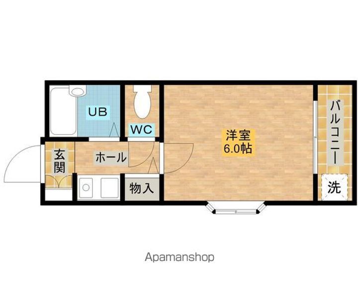 コーポF203の間取り