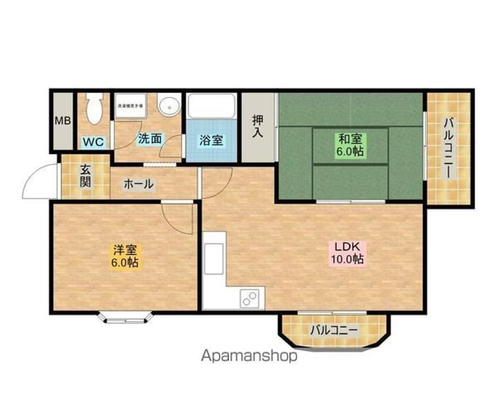第一フジコーマンション2A-1の間取り