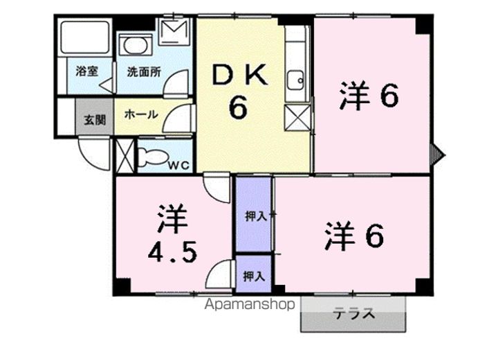 プラドール今野Ⅱの間取り