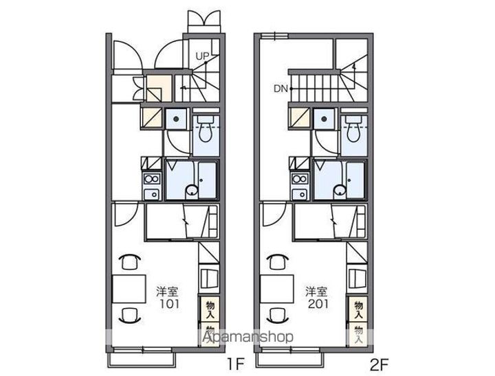 レオパレスWESTGATTER107の間取り