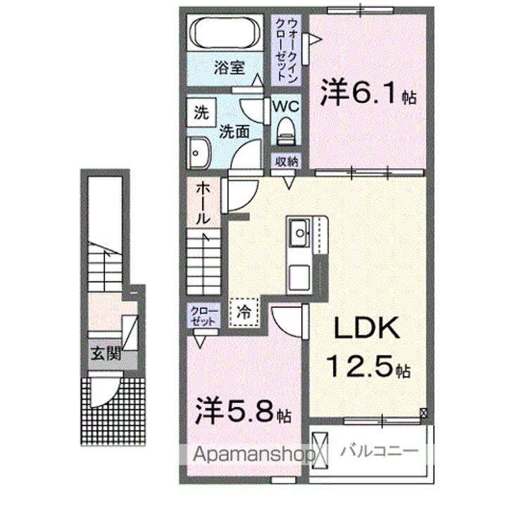 エメラルドの間取り