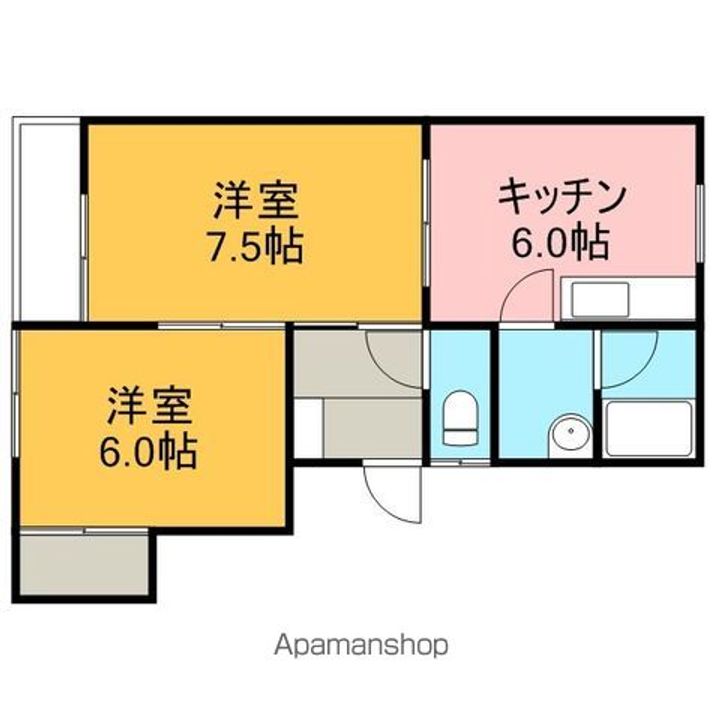 フレンドハウス友和A201の間取り