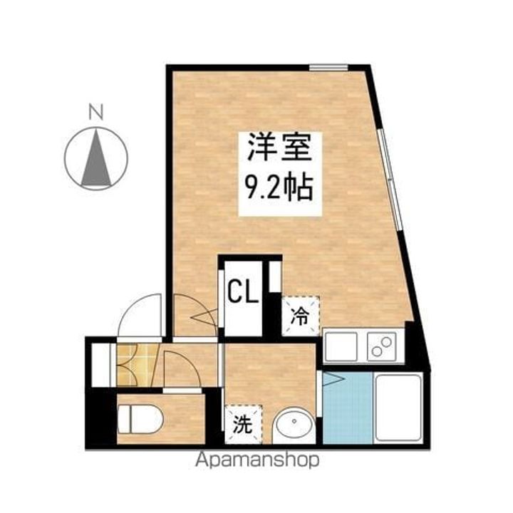 愛知県名古屋市中区千代田3丁目の賃貸マンションの間取り