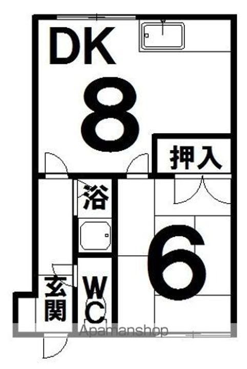 杉野ハイツ2の間取り