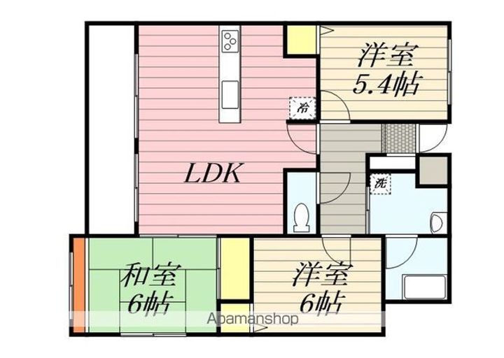 ダイアパレス六ツ門の間取り