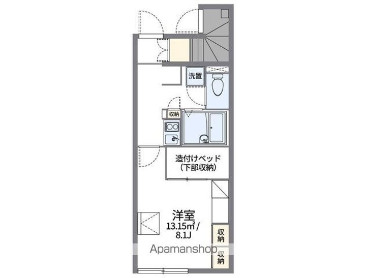 レオパレスオランジェリーEの間取り