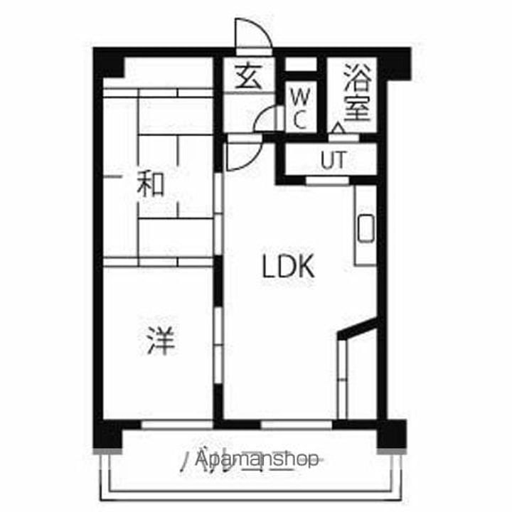 オオタかなれ川ハイツの間取り