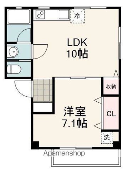 ハイツ欅202の間取り