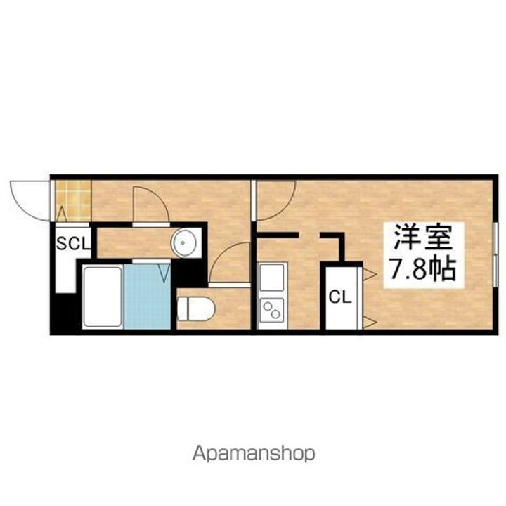 愛知県名古屋市昭和区御器所3丁目の賃貸マンション103の間取り