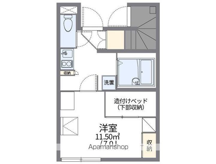 レオパレスカサブランカ106の間取り