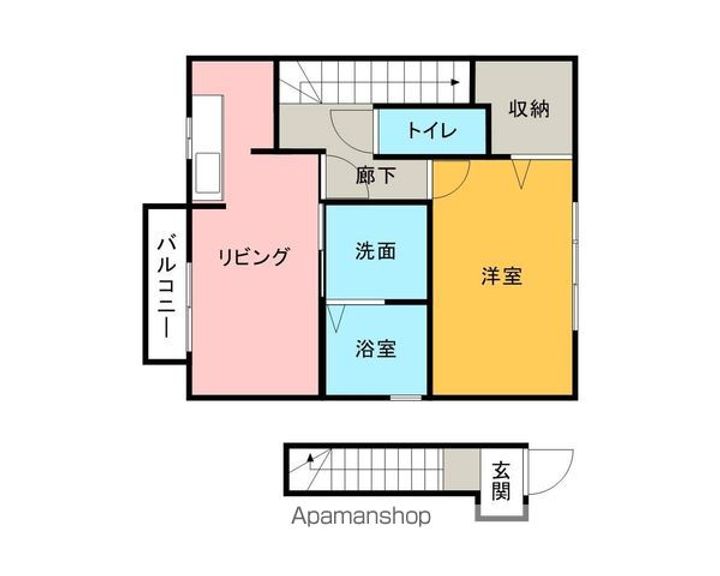 グランツ角木201の間取り