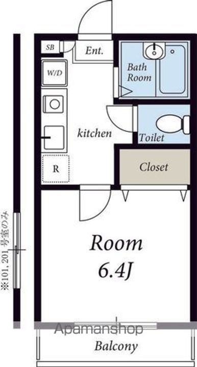 リリックコート梅田の間取り