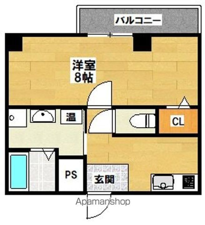 大阪府堺市堺区錦綾町2丁の賃貸マンションの間取り