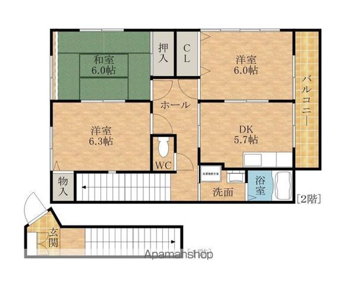 ハイステージMITA201の間取り