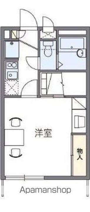 香川県高松市木太町の賃貸アパートの間取り