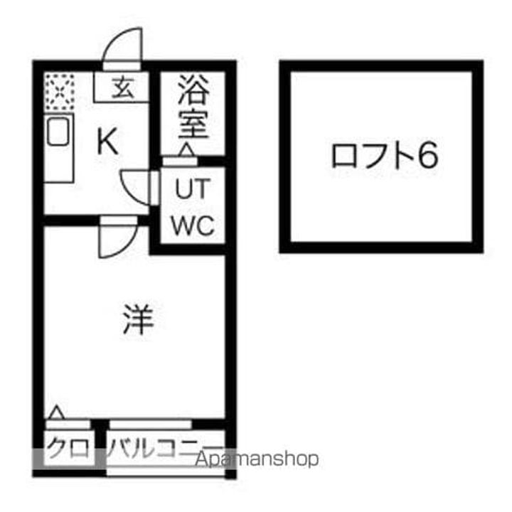 愛知県名古屋市守山区川西1丁目の賃貸アパートの間取り
