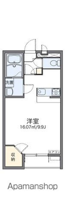 レオパレスウェリナ202の間取り