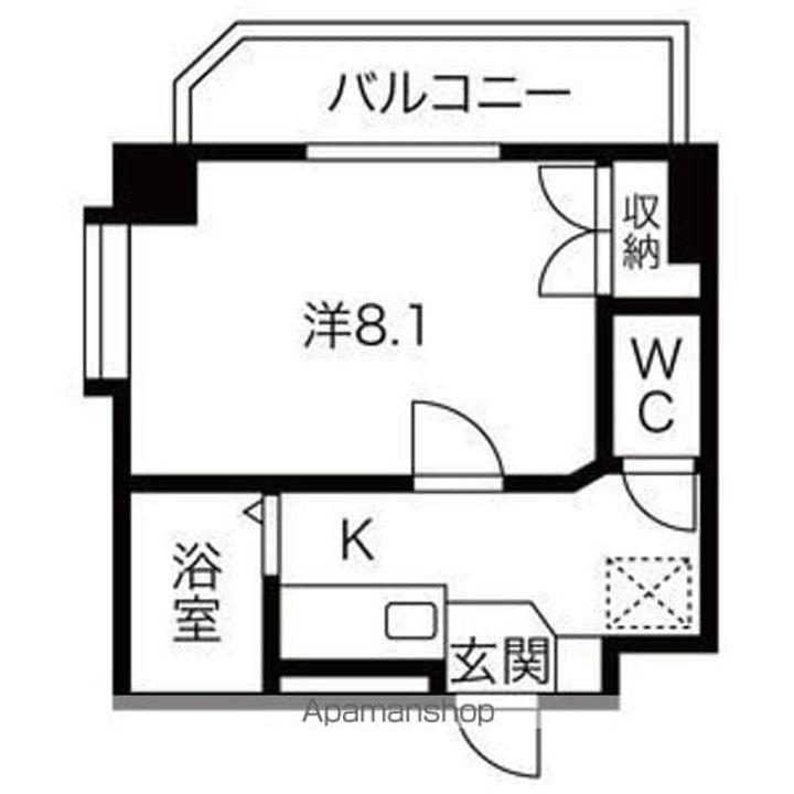 愛知県名古屋市名東区藤森2丁目の賃貸マンション408の間取り