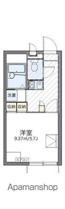 レオパレスルトゥール202の間取り