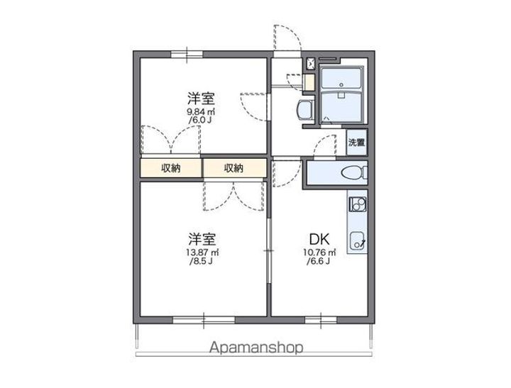 レオパレスCAPTAINの間取り