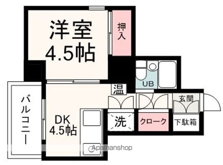 ボーセジュールサツカビルの間取り