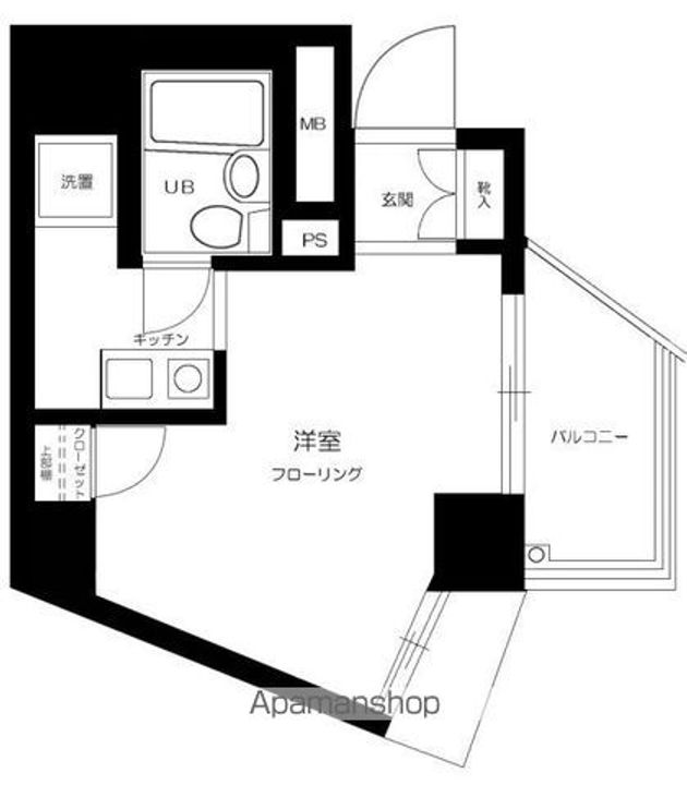 プレール新宿余丁町1104の間取り