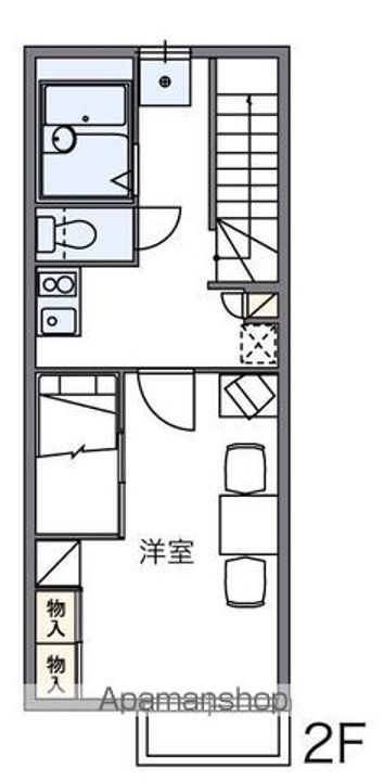 香川県高松市木太町の賃貸アパートの間取り