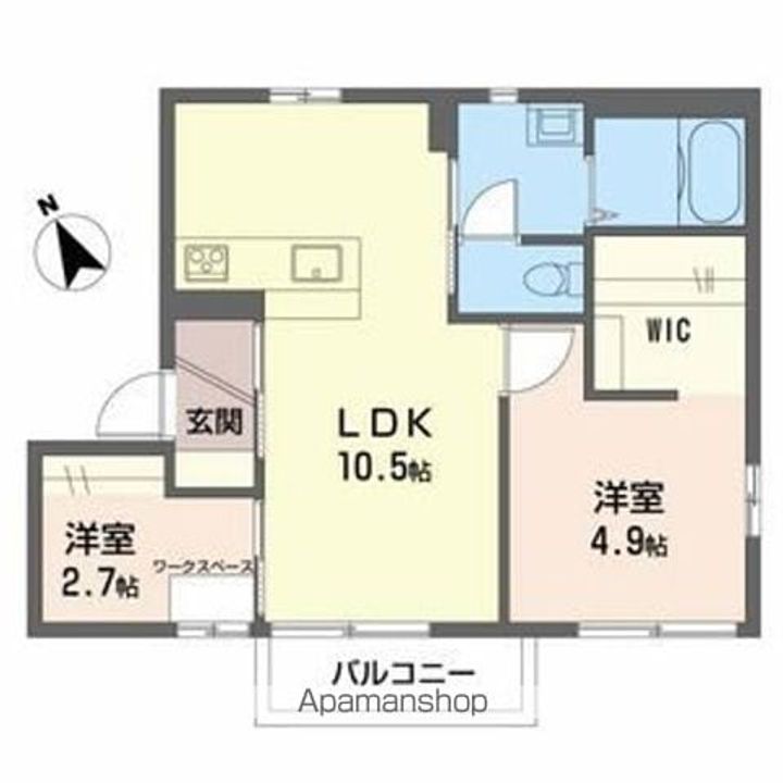 DIAS RIVER SIDEB201の間取り