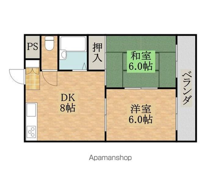 ハイツハセガワパート2302の間取り