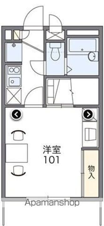 レオパレスセキバAの間取り